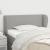 Tăblie de pat cu aripioare gri deschis 103x23x78/88 cm textil GartenMobel Dekor
