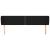 Tăblie de pat cu aripioare negru 183x23x78/88 cm textil GartenMobel Dekor
