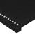 Tăblie de pat cu aripioare negru 183x23x78/88 cm textil GartenMobel Dekor