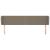 Tăblie de pat cu aripioare gri taupe 183x23x78/88 cm textil GartenMobel Dekor