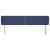 Tăblie de pat cu aripioare, albastru, 183x23x78/88 cm textil GartenMobel Dekor