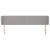 Tăblie de pat cu aripioare gri deschis 203x23x78/88 cm textil GartenMobel Dekor