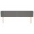 Tăblie de pat cu aripioare gri închis 203x23x78/88 cm textil GartenMobel Dekor