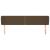 Tăblie de pat cu aripioare maro închis 203x23x78/88 cm textil GartenMobel Dekor