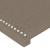 Tăblie de pat cu aripioare gri taupe 203x23x78/88 cm textil GartenMobel Dekor