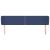 Tăblie de pat cu aripioare, albastru, 203x23x78/88 cm textil GartenMobel Dekor