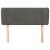 Tăblie de pat cu aripioare gri închis 103x23x78/88 cm catifea GartenMobel Dekor