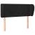 Tăblie de pat cu aripioare negru 103x23x78/88 cm catifea GartenMobel Dekor