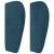 Tăblie pat cu aripioare albastru închis 103x23x78/88 cm catifea GartenMobel Dekor