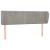 Tăblie de pat cu aripioare gri deschis 147x23x78/88 cm catifea GartenMobel Dekor