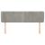 Tăblie de pat cu aripioare gri deschis 147x23x78/88 cm catifea GartenMobel Dekor