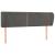 Tăblie de pat cu aripioare gri închis 147x23x78/88 cm catifea GartenMobel Dekor
