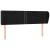 Tăblie de pat cu aripioare negru 147x23x78/88 cm catifea GartenMobel Dekor