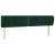 Tăblie de pat cu aripioare verde închis 183x23x78/88 cm catifea GartenMobel Dekor