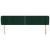 Tăblie de pat cu aripioare verde închis 203x23x78/88 cm catifea GartenMobel Dekor