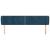 Tăblie pat cu aripioare albastru închis 203x23x78/88 cm catifea GartenMobel Dekor