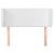 Tăblie de pat cu aripioare alb 103x23x78/88 cm piele ecologică GartenMobel Dekor