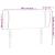 Tăblie de pat cu aripioare alb 103x23x78/88 cm piele ecologică GartenMobel Dekor