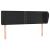 Tăblie de pat cu aripioare negru 147x23x78/88cm piele ecologică GartenMobel Dekor
