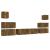 Set dulap TV, 8 piese, stejar fumuriu, lemn prelucrat GartenMobel Dekor