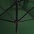 Umbrelă de soare dublă cu stâlp din oțel, verde, 600x300 cm GartenMobel Dekor