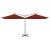 Umbrelă de soare dublă, stâlp din oțel, cărămiziu, 600x300 cm GartenMobel Dekor
