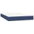 Pat cu arcuri, saltea și LED, albastru, 120x200 cm, textil GartenMobel Dekor