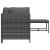 Set mobilier de grădină cu perne, 4 piese, gri, poliratan GartenMobel Dekor