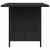Masă de grădină, negru, 110x70x65 cm, poliratan GartenMobel Dekor