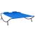 Pat șezlong de exterior, albastru, material textil GartenMobel Dekor