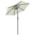 Umbrelă de soare cu lumini LED, nisipiu, 200x211 cm, aluminiu GartenMobel Dekor