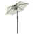 Umbrelă de soare cu lumini LED, nisipiu, 200x211 cm, aluminiu GartenMobel Dekor