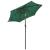 Umbrelă de soare cu lumini LED, verde, 200x211 cm, aluminiu GartenMobel Dekor
