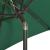 Umbrelă de soare cu lumini LED, verde, 200x211 cm, aluminiu GartenMobel Dekor