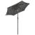Umbrelă de soare cu lumini LED, antracit, 200x211 cm, aluminiu GartenMobel Dekor