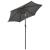 Umbrelă de soare cu lumini LED, antracit, 200x211 cm, aluminiu GartenMobel Dekor
