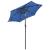Umbrelă de soare cu LED-uri, albastru azur 200x211 cm aluminiu GartenMobel Dekor