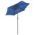 Umbrelă de soare cu LED-uri, albastru azur 200x211 cm aluminiu GartenMobel Dekor