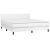 Pat box spring cu saltea, alb, 180x200 cm, piele ecologică GartenMobel Dekor