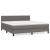 Pat box spring cu saltea, gri, 180x200 cm, piele ecologică GartenMobel Dekor