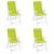 Perne scaun cu spătar înalt, 4 buc., verde, 120x50x3 cm, textil GartenMobel Dekor