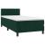 Pat box spring cu saltea, verde închis, 80x200 cm, catifea GartenMobel Dekor
