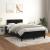 Pat box spring cu saltea, negru, 120x200 cm, catifea GartenMobel Dekor
