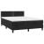 Pat box spring cu saltea, negru, 140x190 cm, catifea GartenMobel Dekor