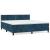 Pat box spring cu saltea, albastru închis, 160x200 cm, catifea GartenMobel Dekor