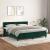 Pat box spring cu saltea, verde închis, 180x200 cm, catifea GartenMobel Dekor