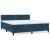 Pat box spring cu saltea, albastru închis, 180x200 cm, catifea GartenMobel Dekor