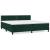 Pat box spring cu saltea, verde închis, 200x200 cm, catifea GartenMobel Dekor