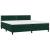 Pat box spring cu saltea, verde închis, 200x200 cm, catifea GartenMobel Dekor