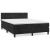 Pat box spring cu saltea, negru, 140x190 cm, catifea GartenMobel Dekor